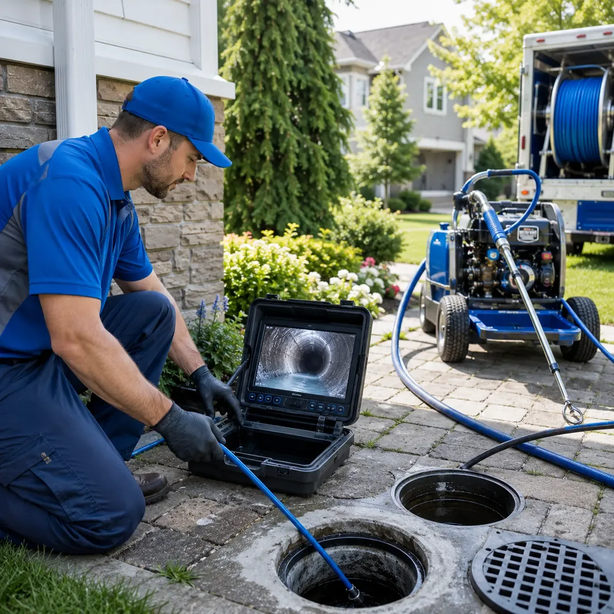 Outdoor drain cleaning professionals serving Franklin, VA