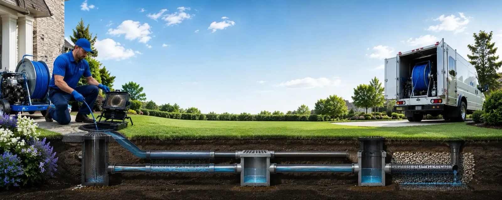 Outdoor drain cleaning information for Franklin, VA